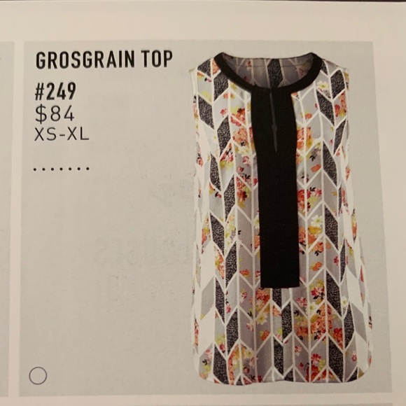 Cabi Grosgrain sleeveless floral top - Picture 2 of 5